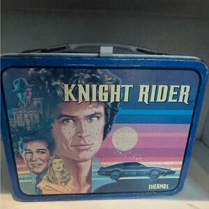Thermos brand Knight Rider Blue Lunchbox 1982 vintage universal city studios